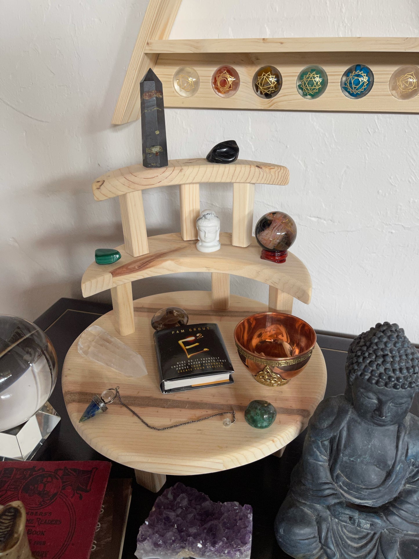 Stacking Moon Meditation Tables, Home Decor