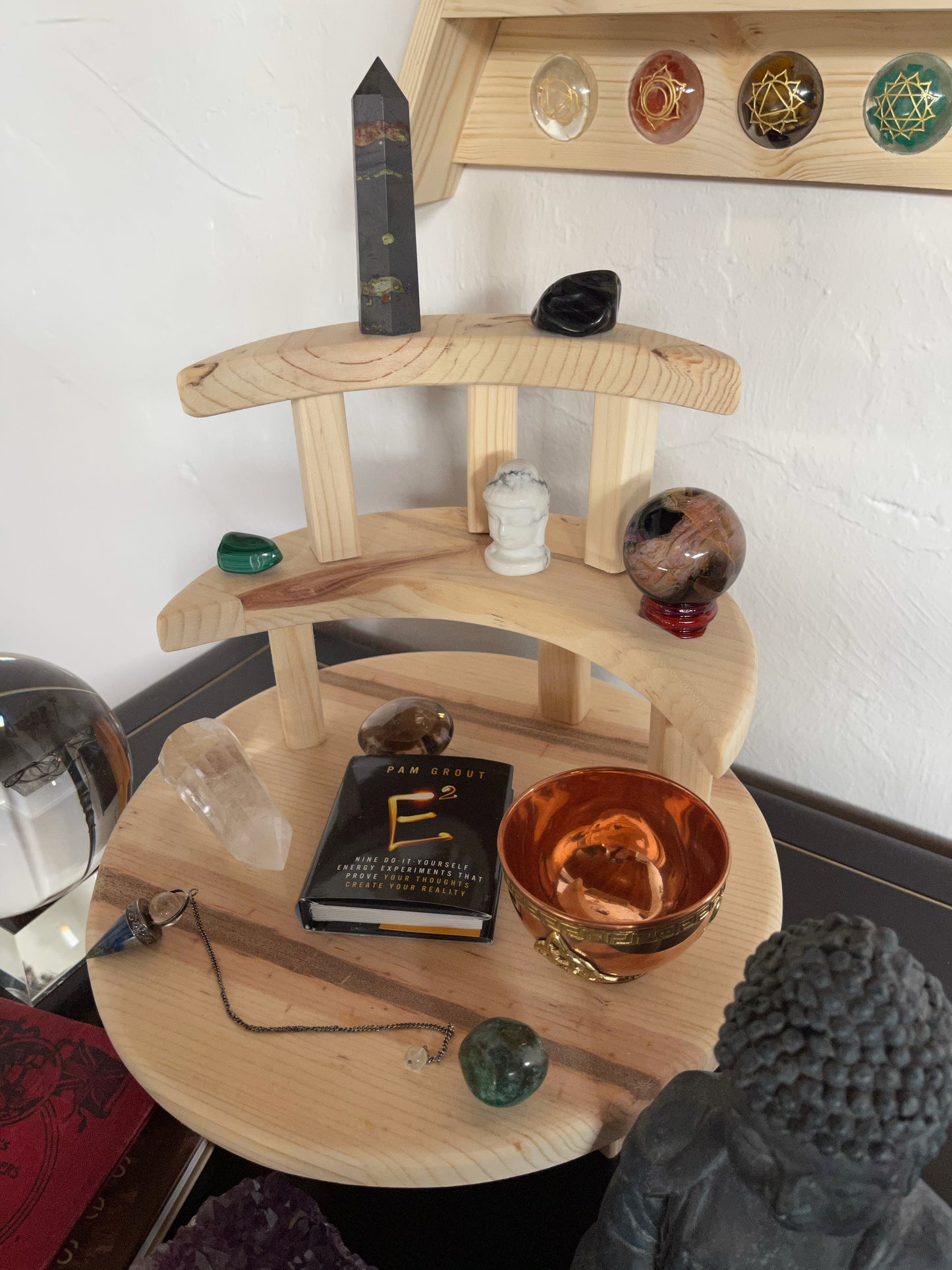 Stacking Moon Meditation Tables, Home Decor