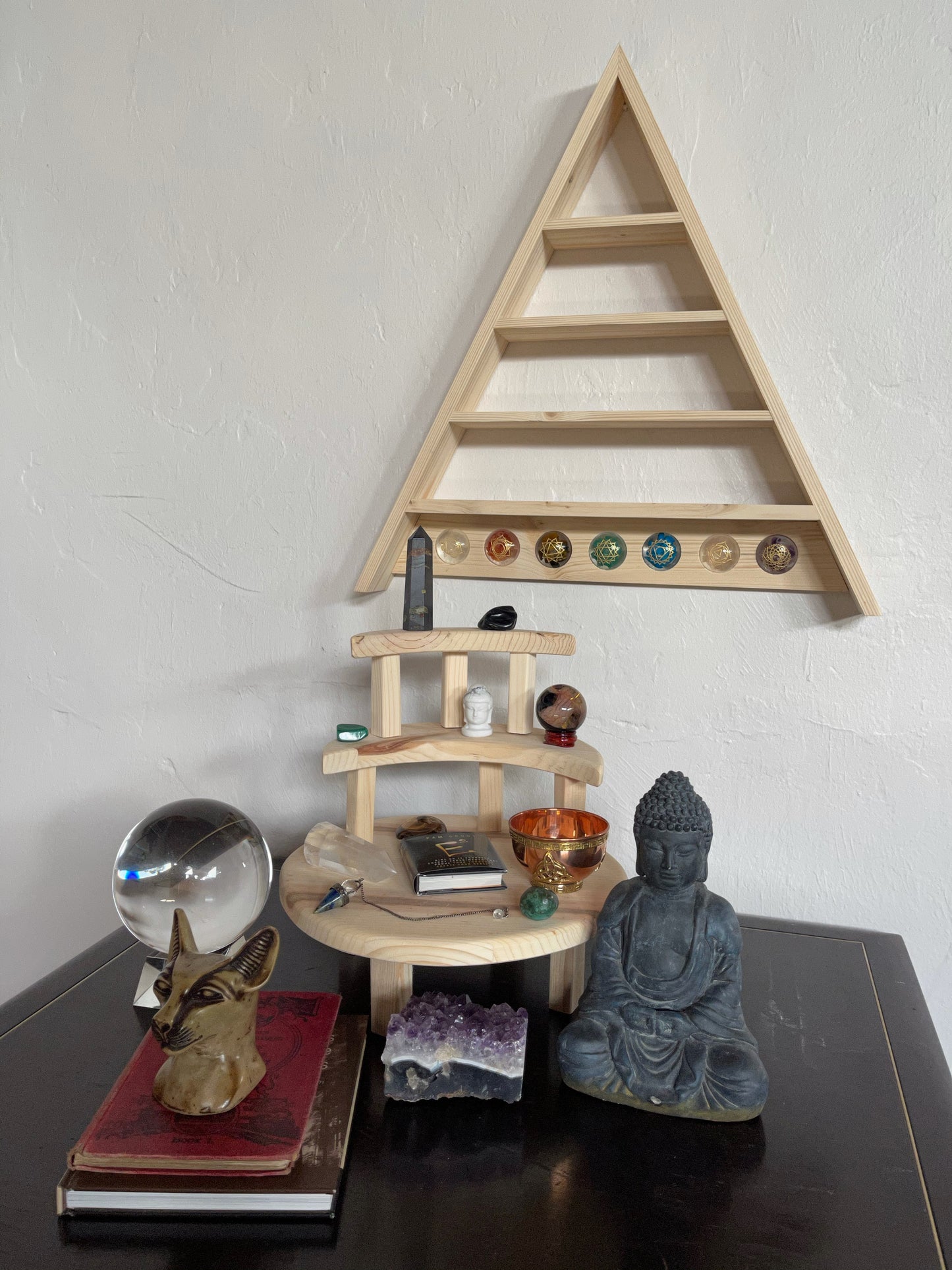 Stacking Moon Meditation Tables, Home Decor