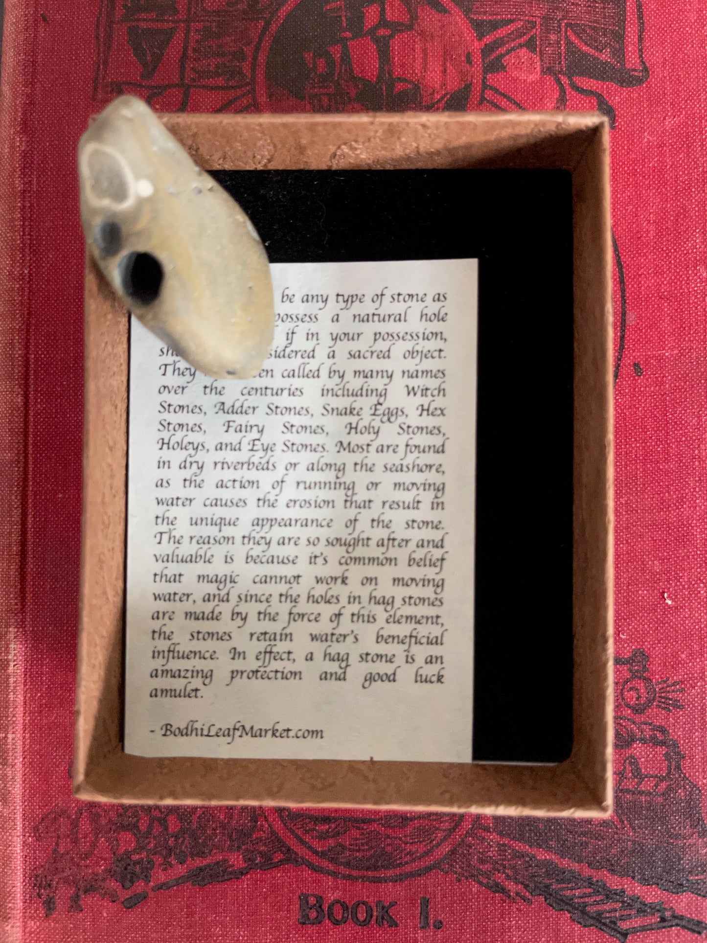 Beautiful Water Energy, Unusual Hag Stone, Crystal Magic