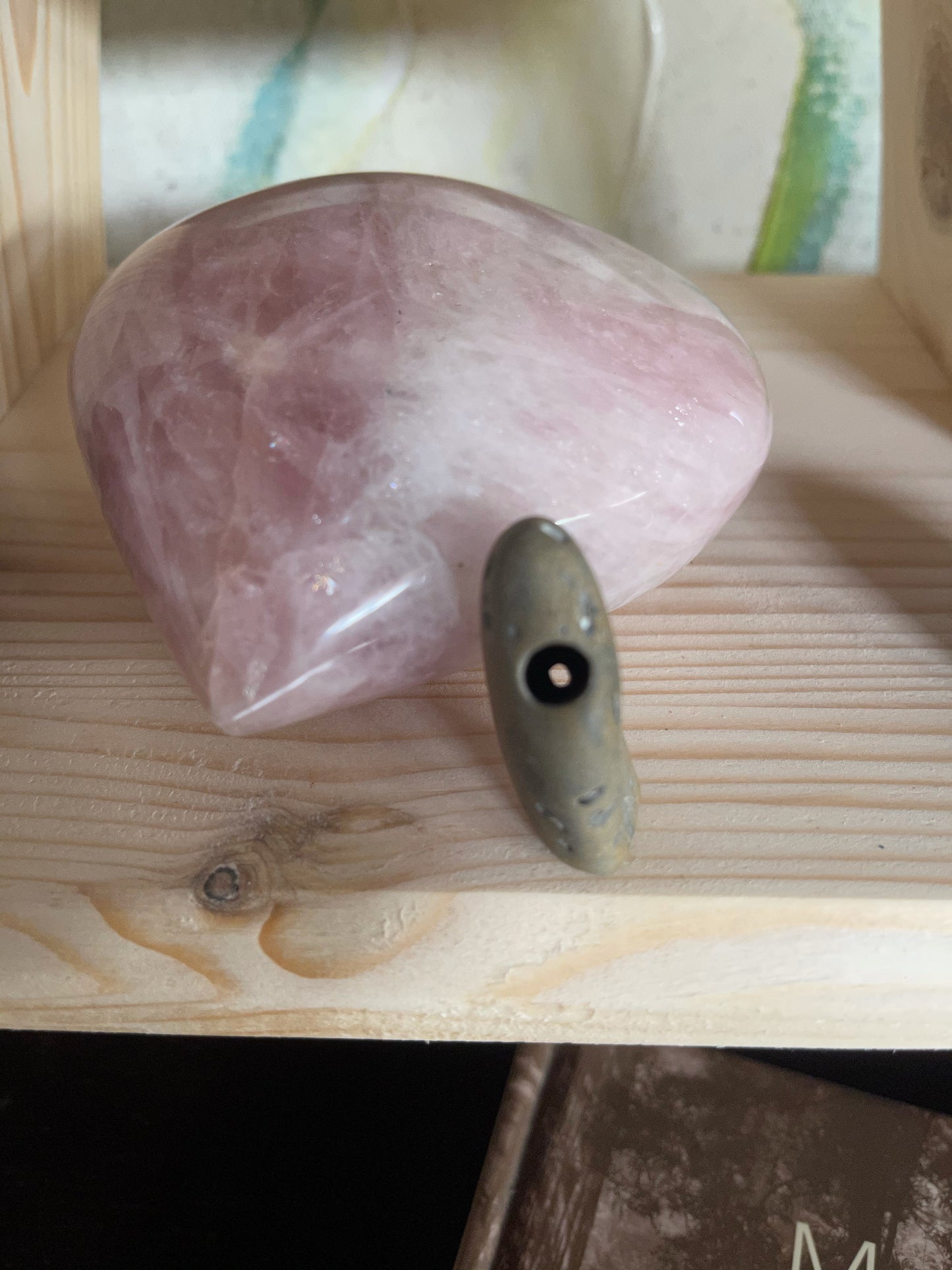 Beautiful Water Energy, Unusual Hag Stone, Crystal Magic