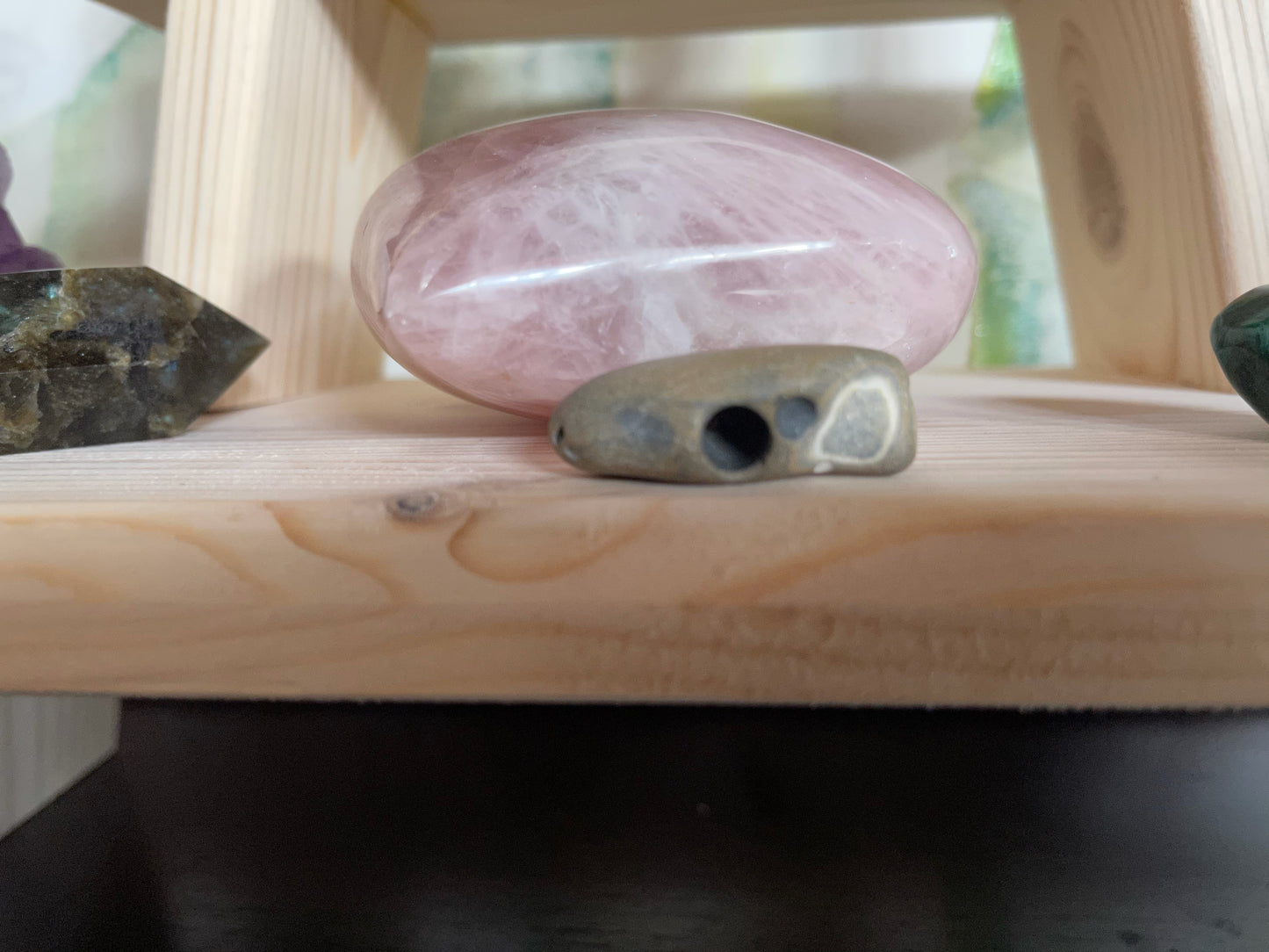 Beautiful Water Energy, Unusual Hag Stone, Crystal Magic