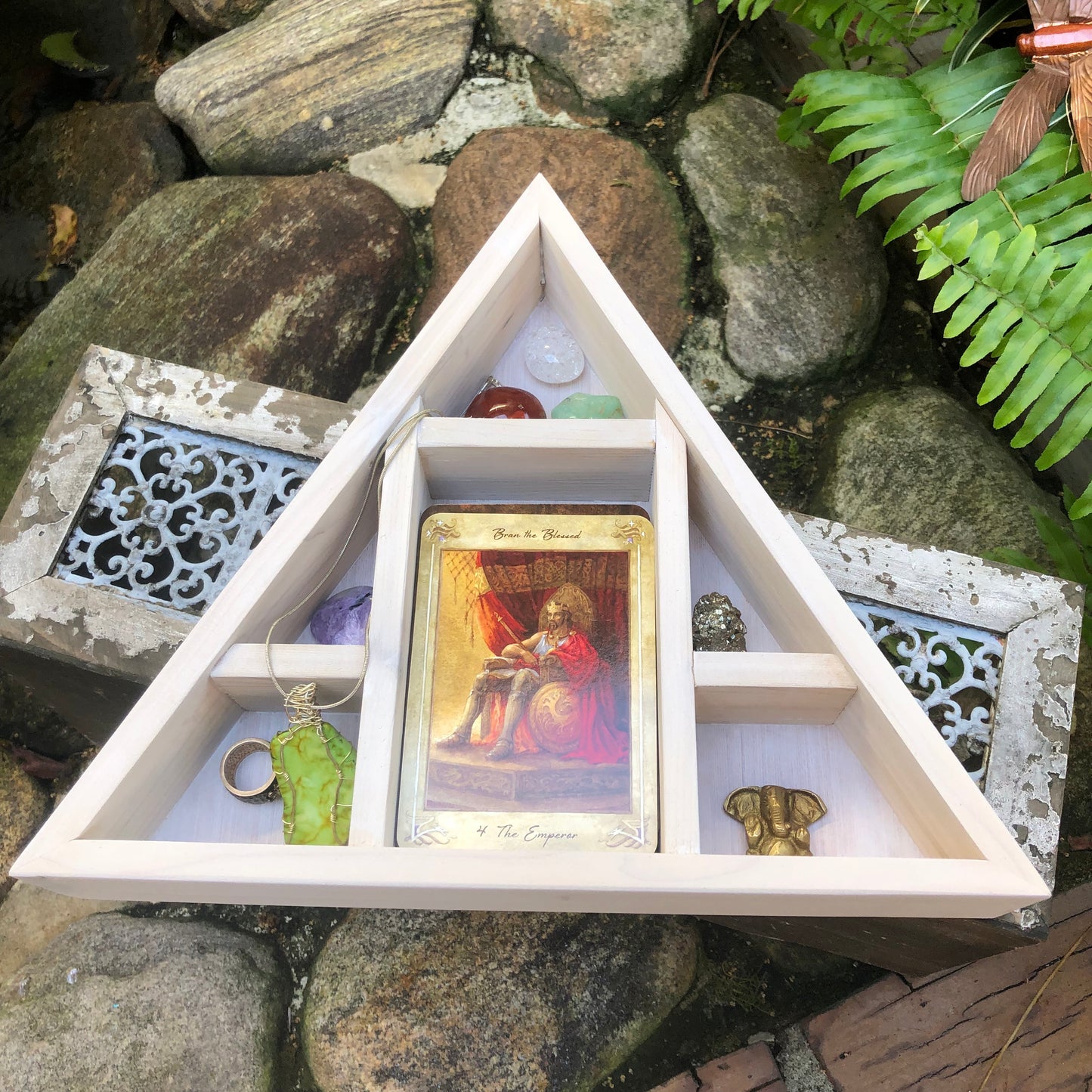 Original Design Triangle Tarot Box, Home Decor