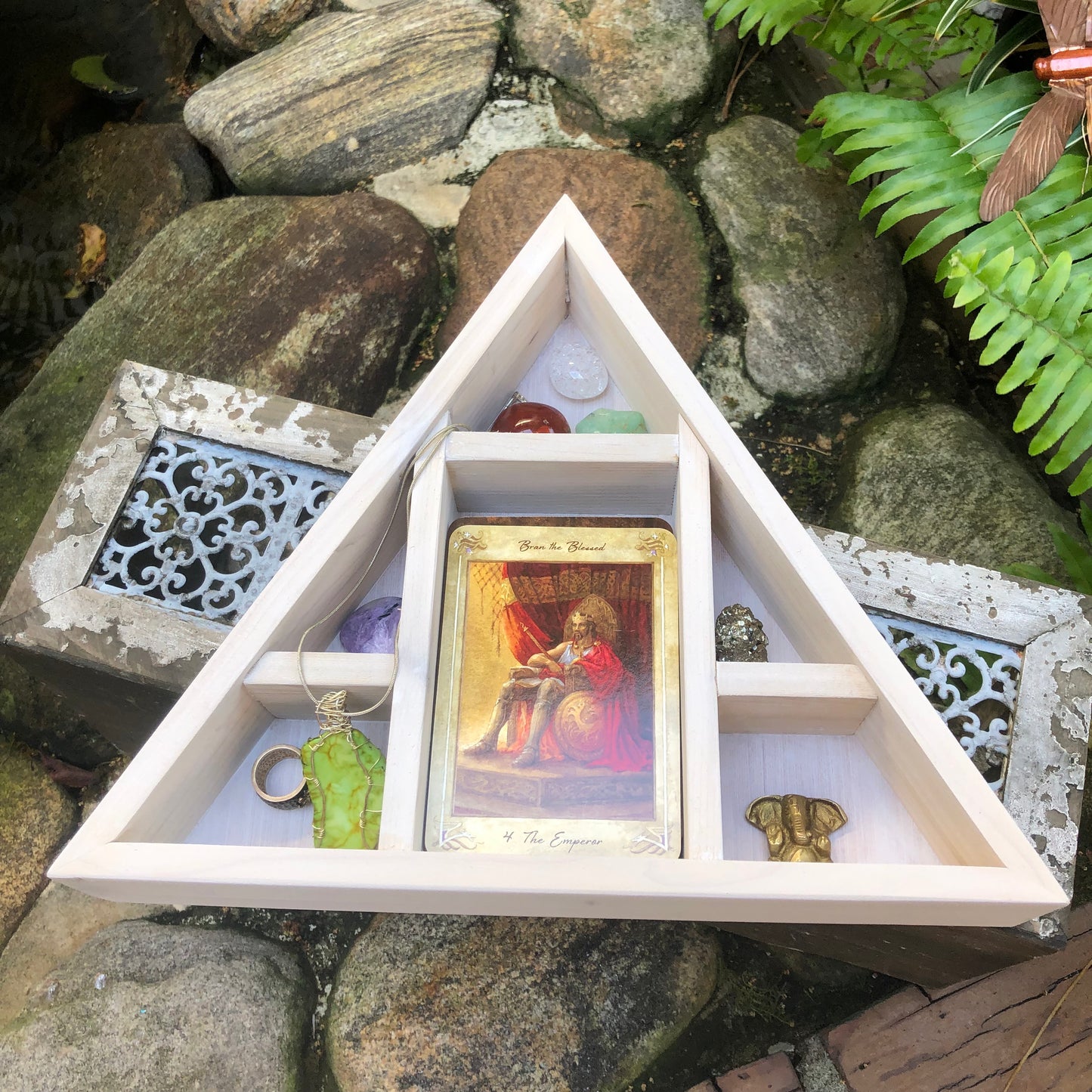 Original Design Triangle Tarot Box, Home Decor