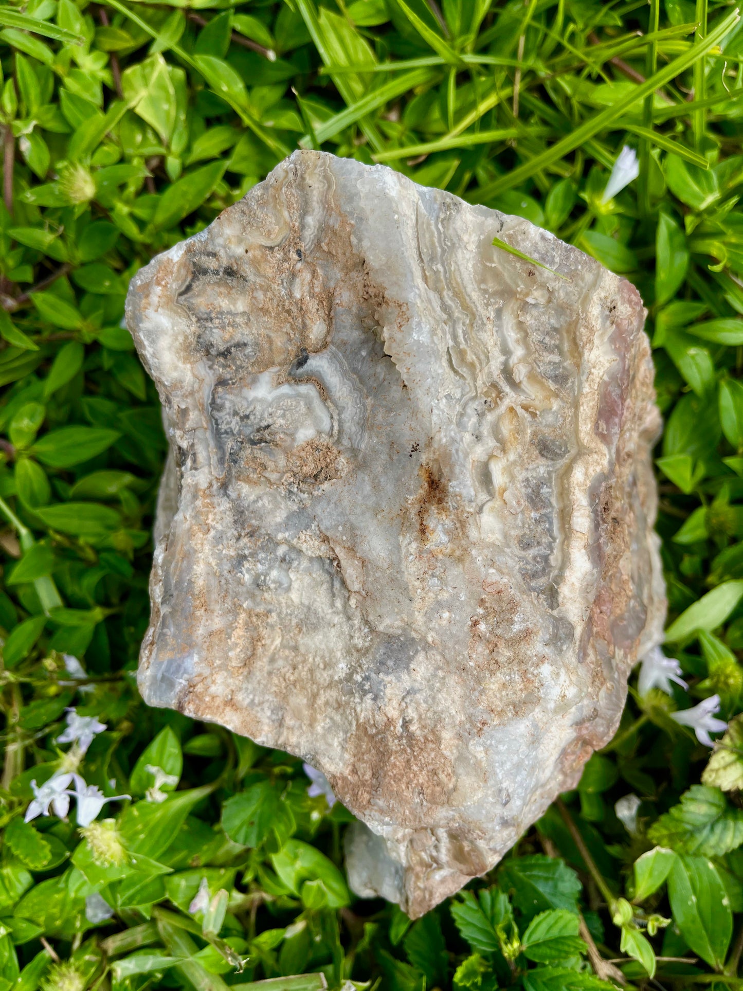 Phenomenal Large Laguna Lace Agate Chunk, Crystal Magic