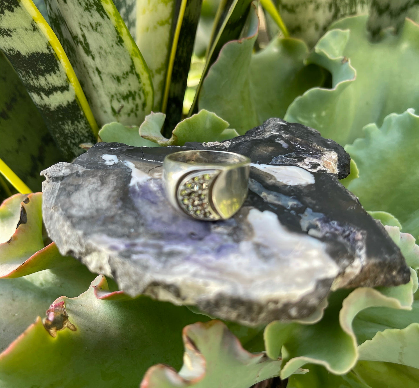 Mystical Vintage Moon Ring, Bodhi Jewelry