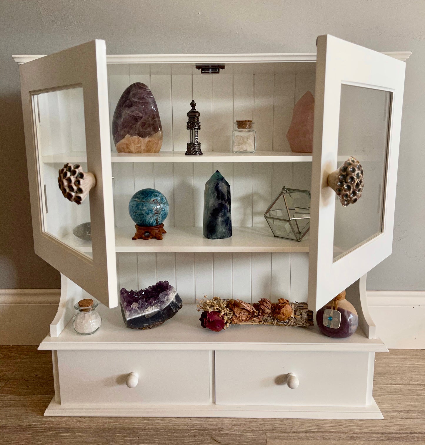 Large Kitchen Witch Cabinet, Lovecycled, Home Decor