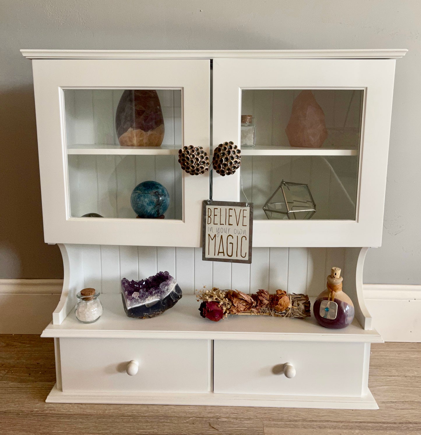 Large Kitchen Witch Cabinet, Lovecycled, Home Decor
