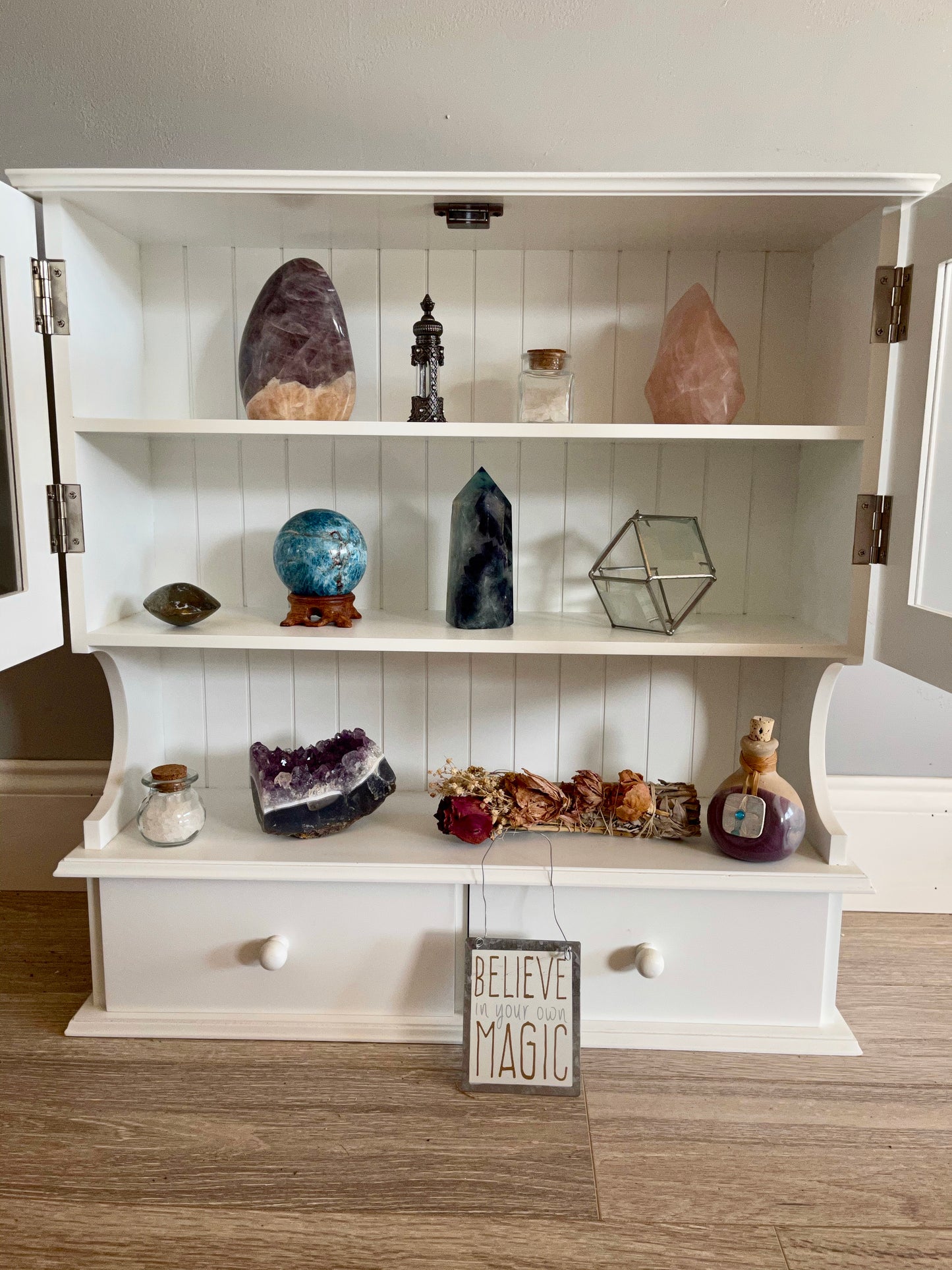 Large Kitchen Witch Cabinet, Lovecycled, Home Decor