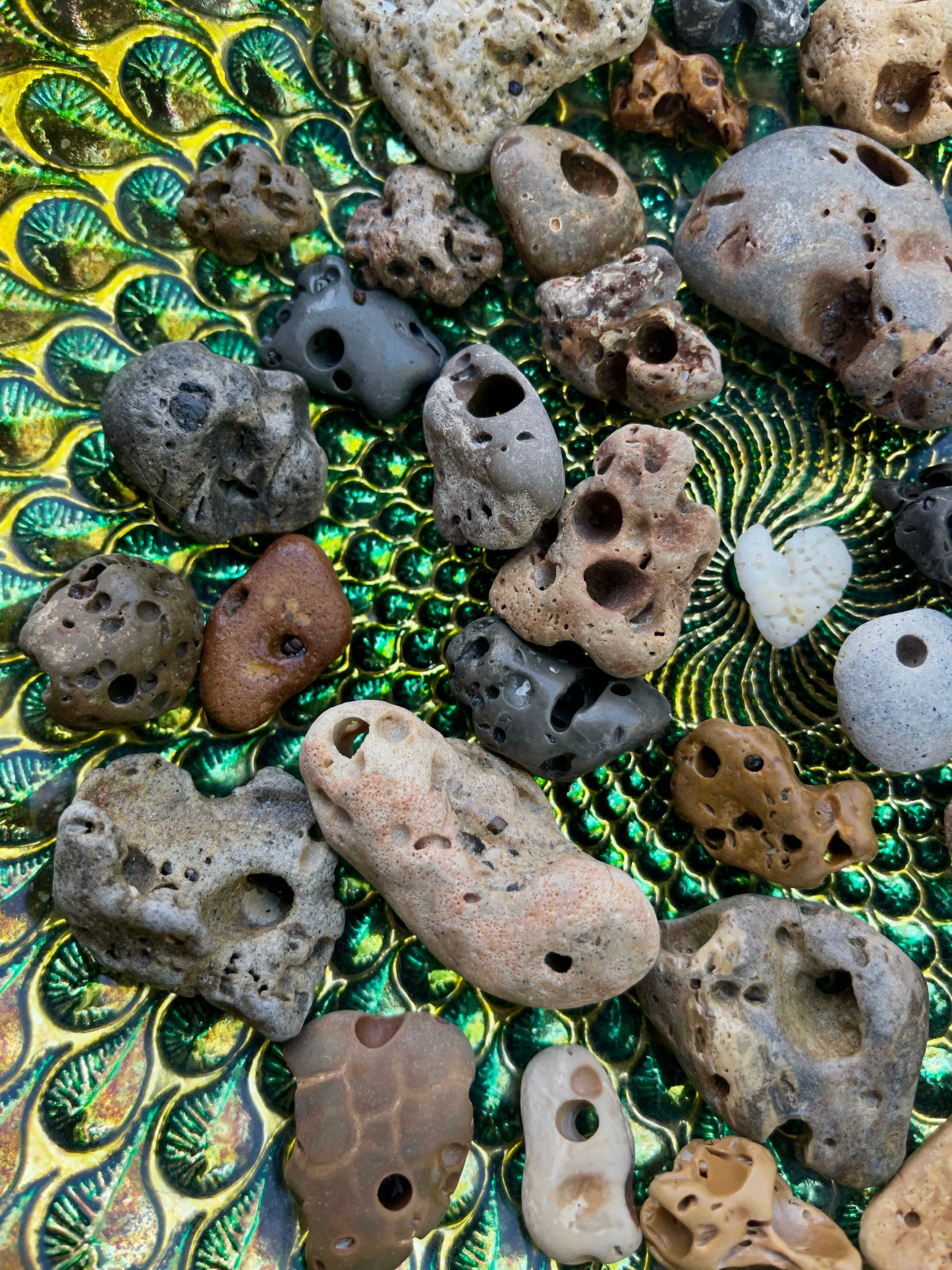 Witches Stones, Hag Stones, Hex Stones, Old World Vintage Magic