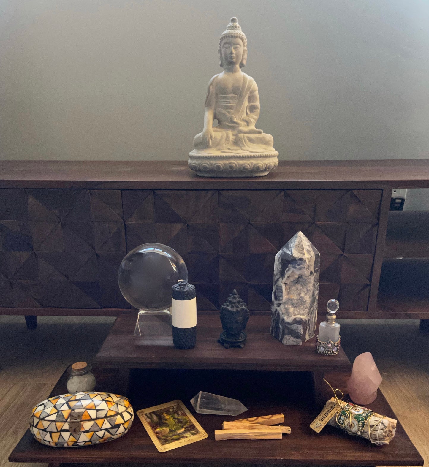 Large Meditation Table Set, Home Decor