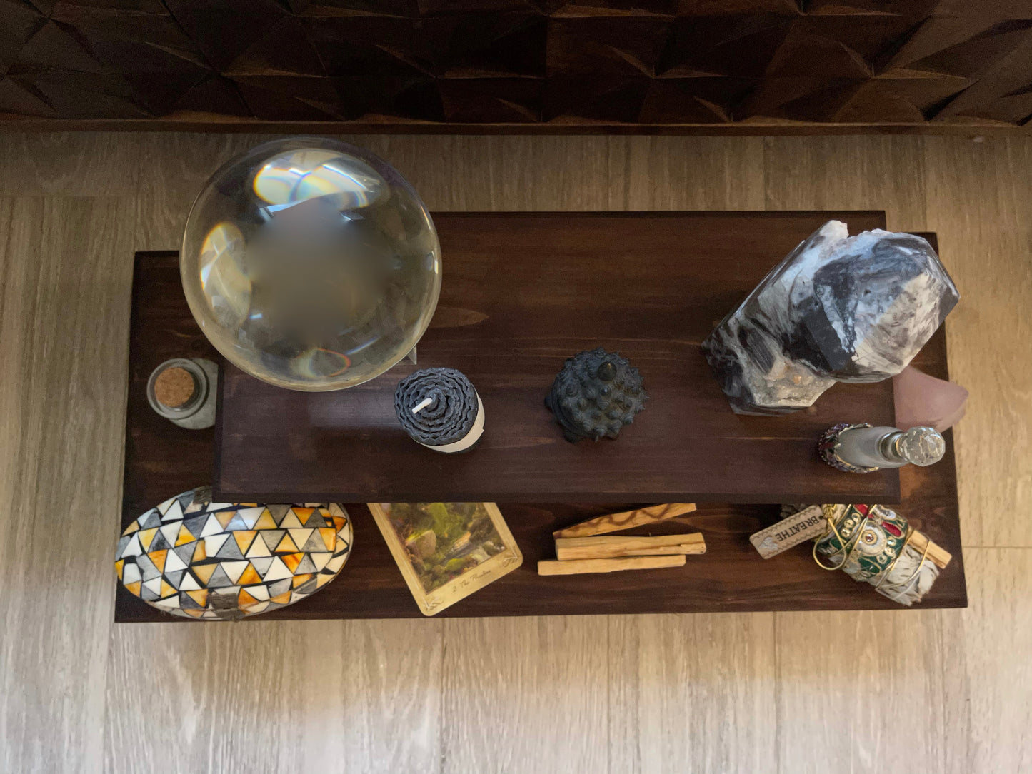 Large Meditation Table Set, Home Decor
