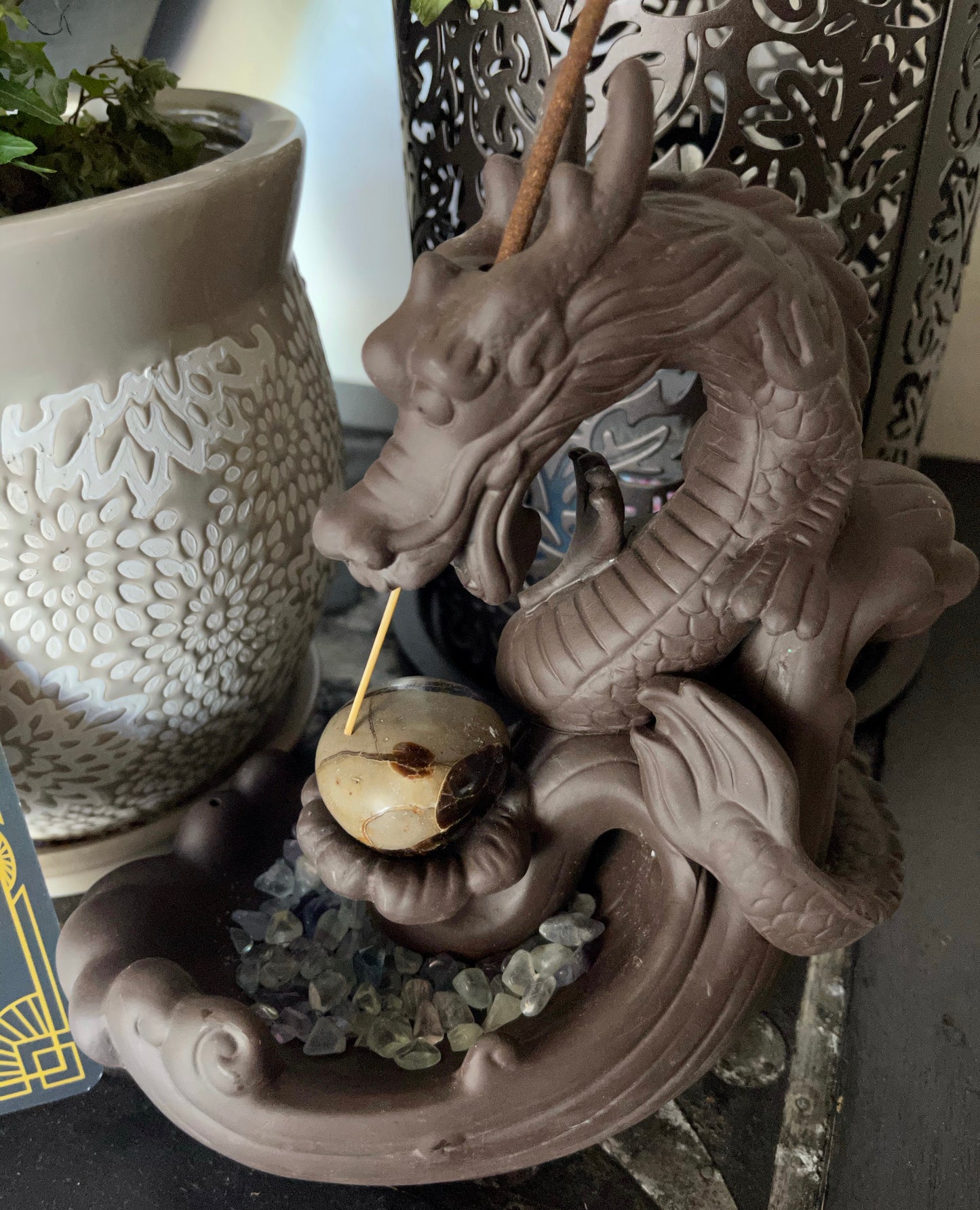 Mystical Dragon Incense Holder, Home Decor