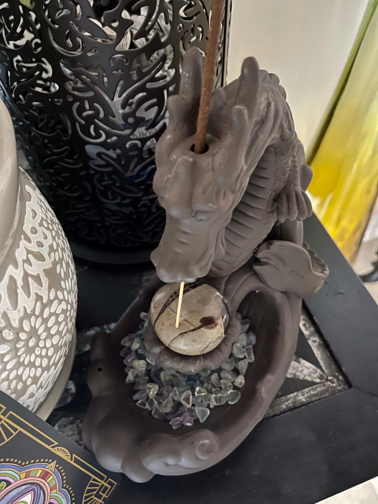 Mystical Dragon Incense Holder, Home Decor