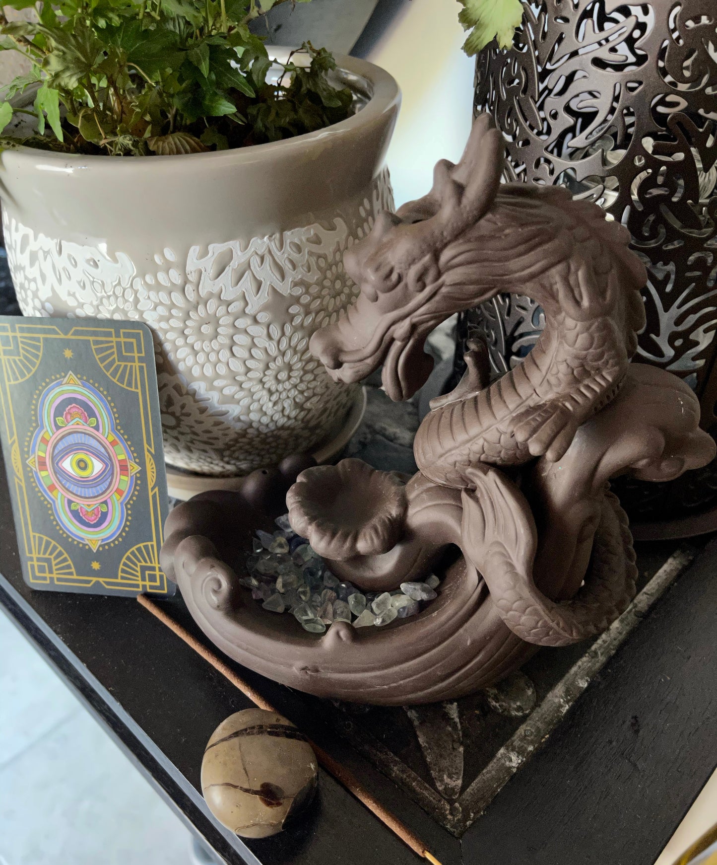 Mystical Dragon Incense Holder, Home Decor