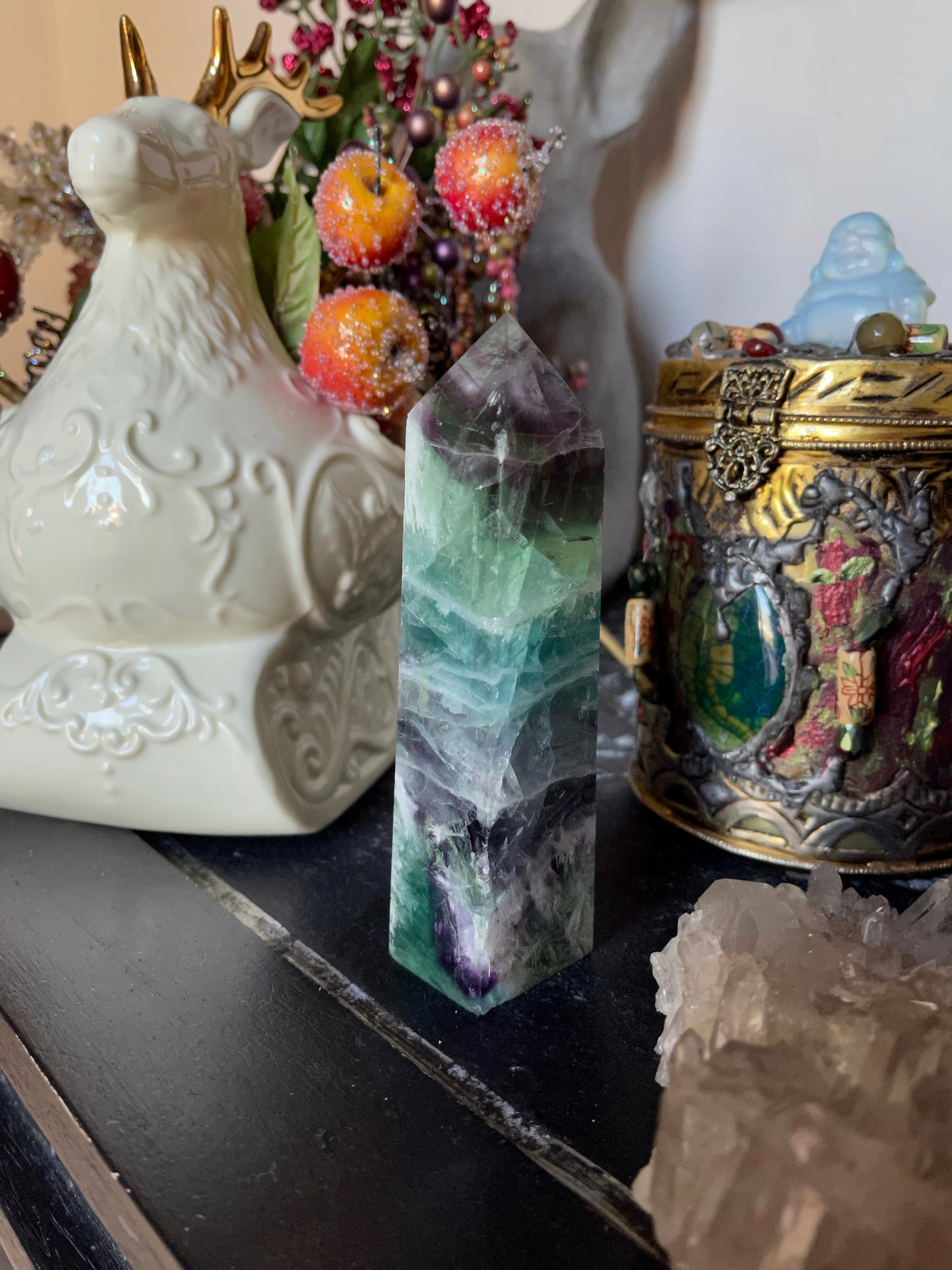 Rainbow Fluorite Tower, High Quality, Crystal Magic