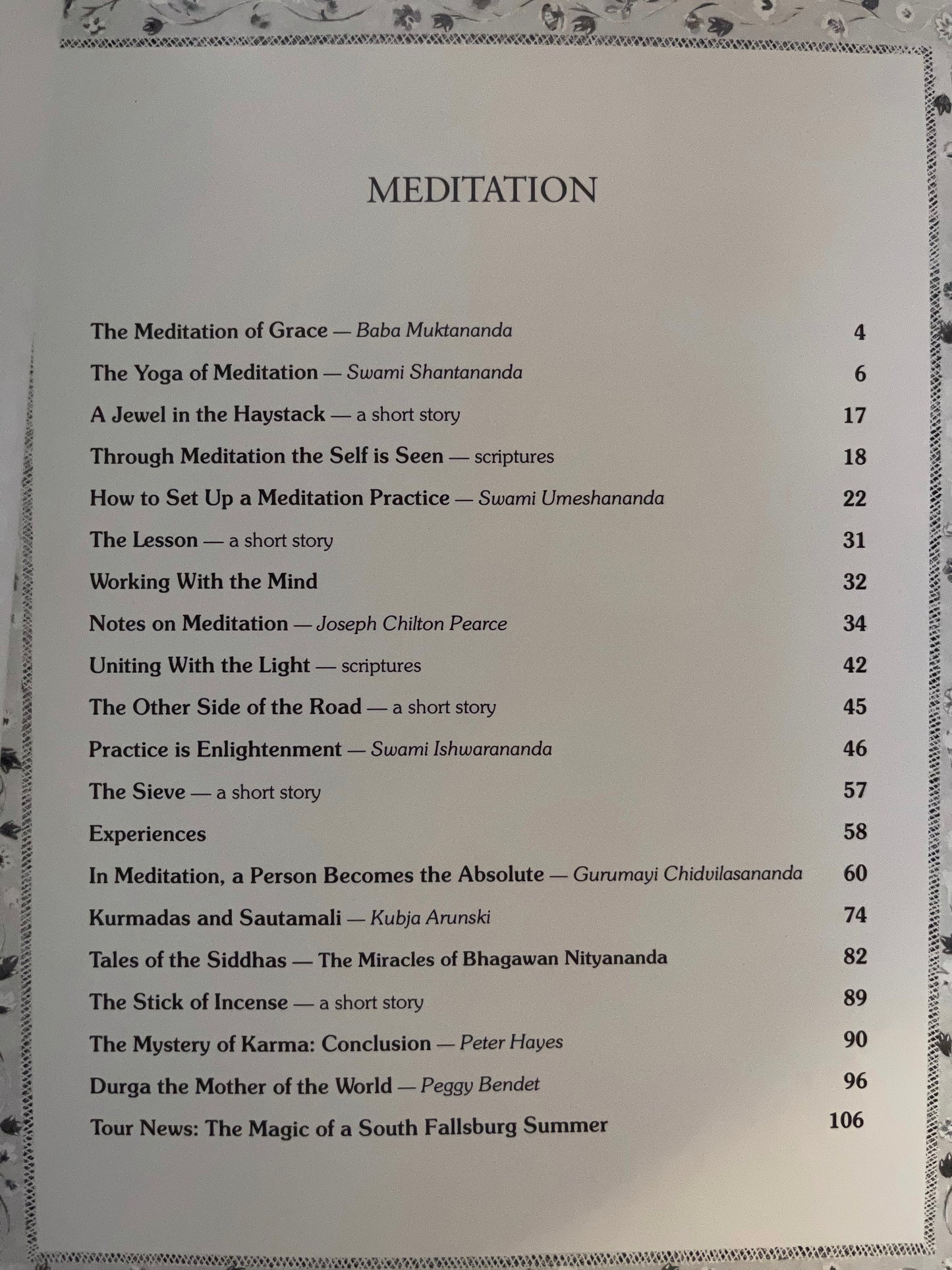 Darshan Magazine, In The Company of The Saints, Meditation, Bodhi Books and Magazines
