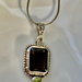 Rich Smoky Quartz Pendant with Peridot, Bodhi Jewelry