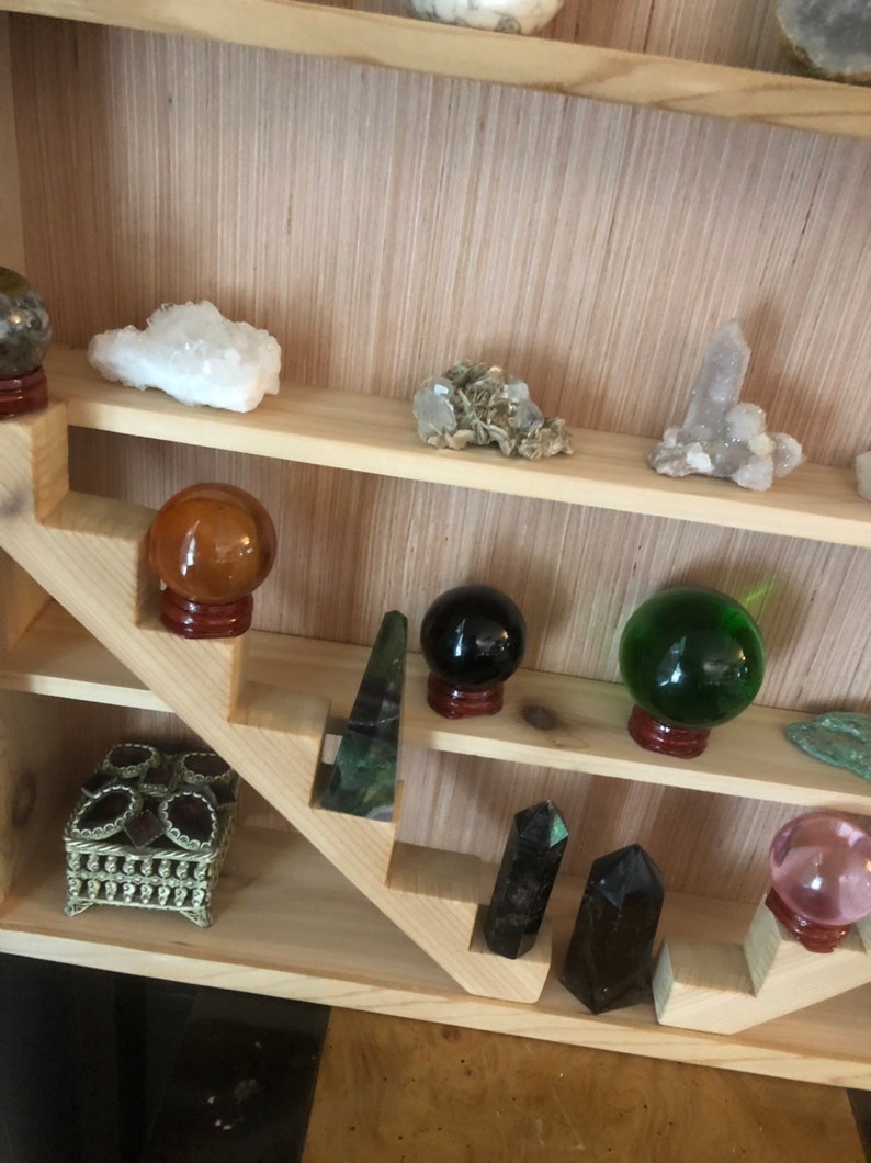 Crystal Tower Display Shelf, Essential Oil Shelf, Home Decor