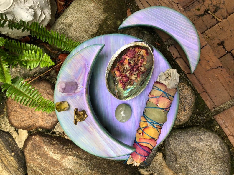 Stacking Moon Meditation Tables, Home Decor