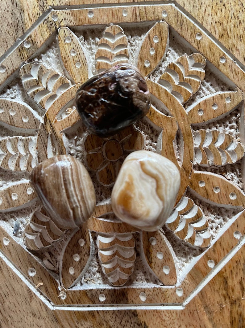 Coffee Calcite Tumbled Crystals, Crystal Magic