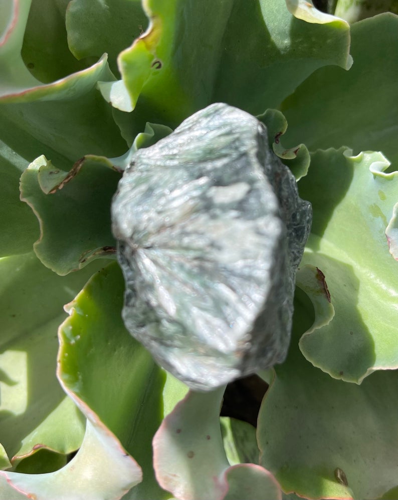Stunning Seraphinite Rough Crystal, Crystal Magic