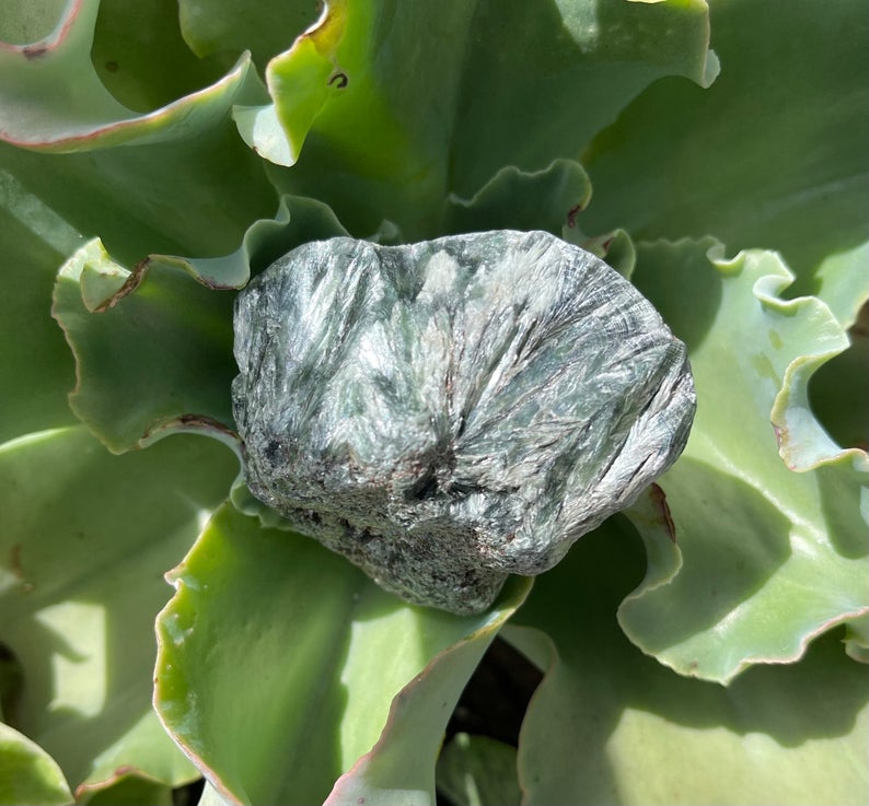 Stunning Seraphinite Rough Crystal, Crystal Magic