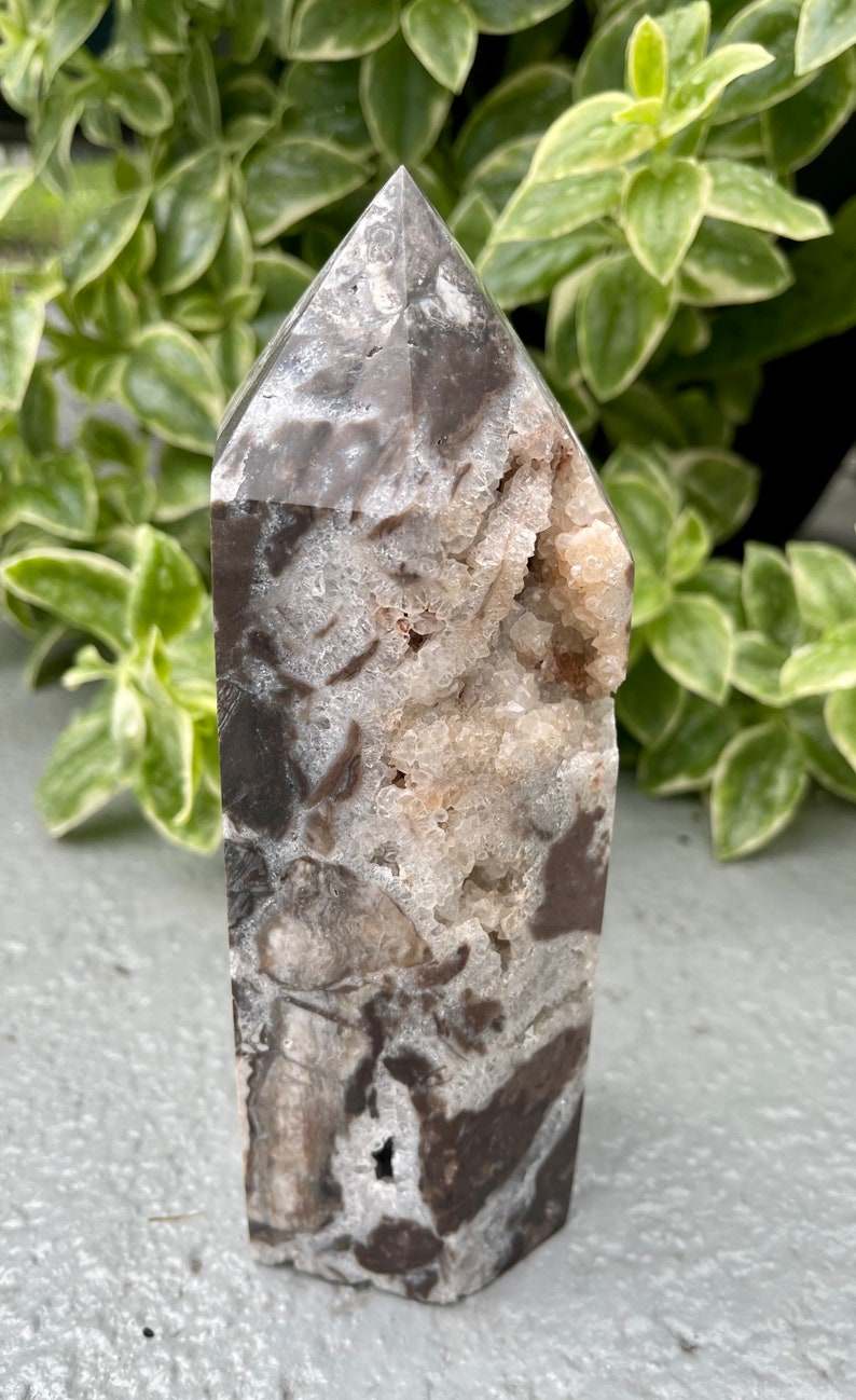 Large and Beautiful Sphalerite Tower, Natural White Sphalerite Quartz, Crystal Magic
