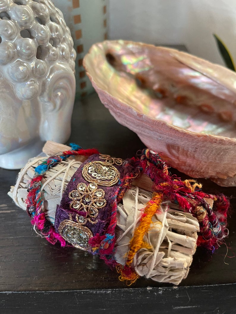Meditation Set, Sage Bundle, Buddha Head, Gift Sets