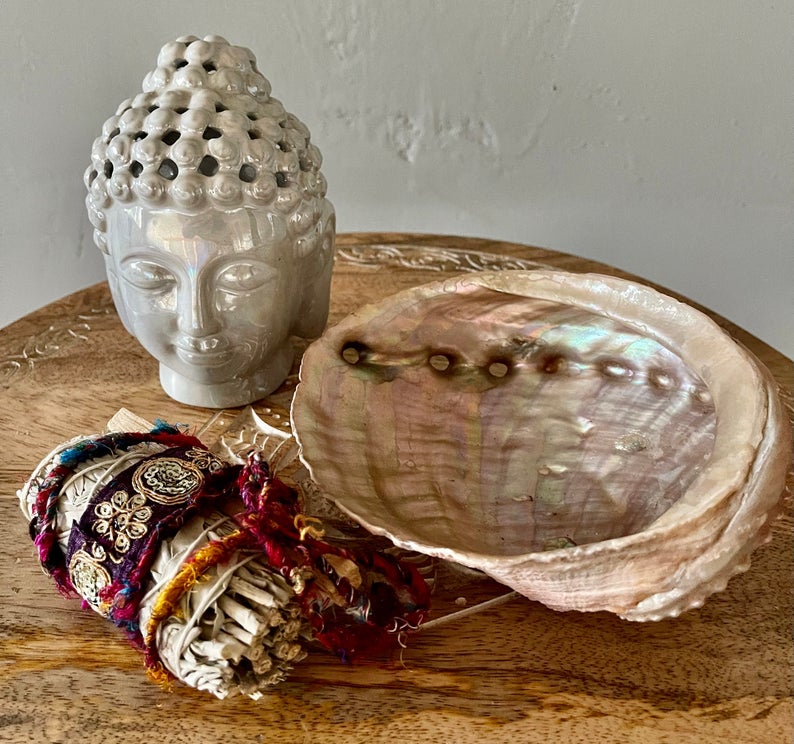 Meditation Set, Sage Bundle, Buddha Head, Gift Sets