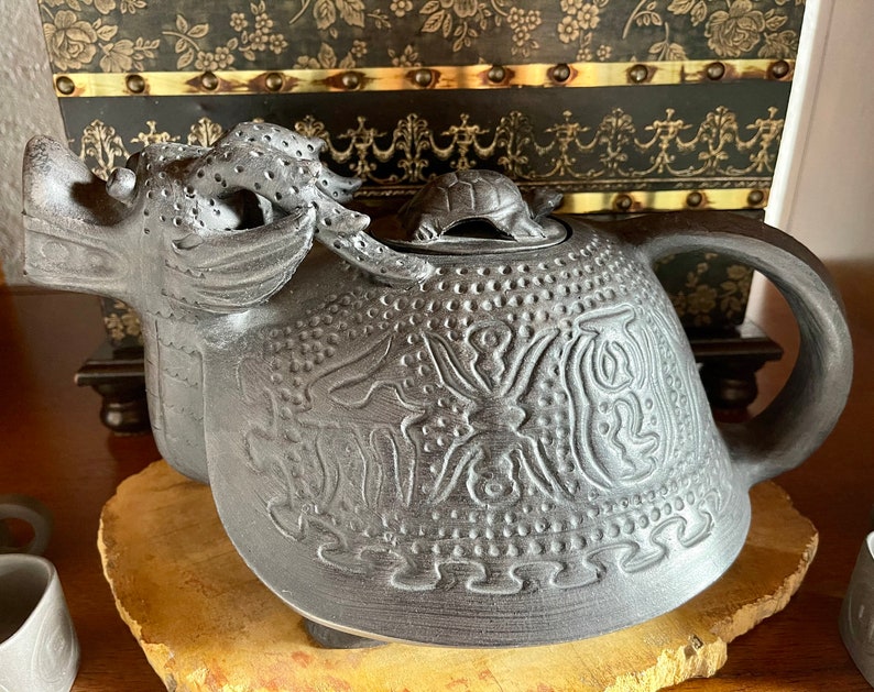 RUNROTOO vintage ceramic teapot chinese tea kettle