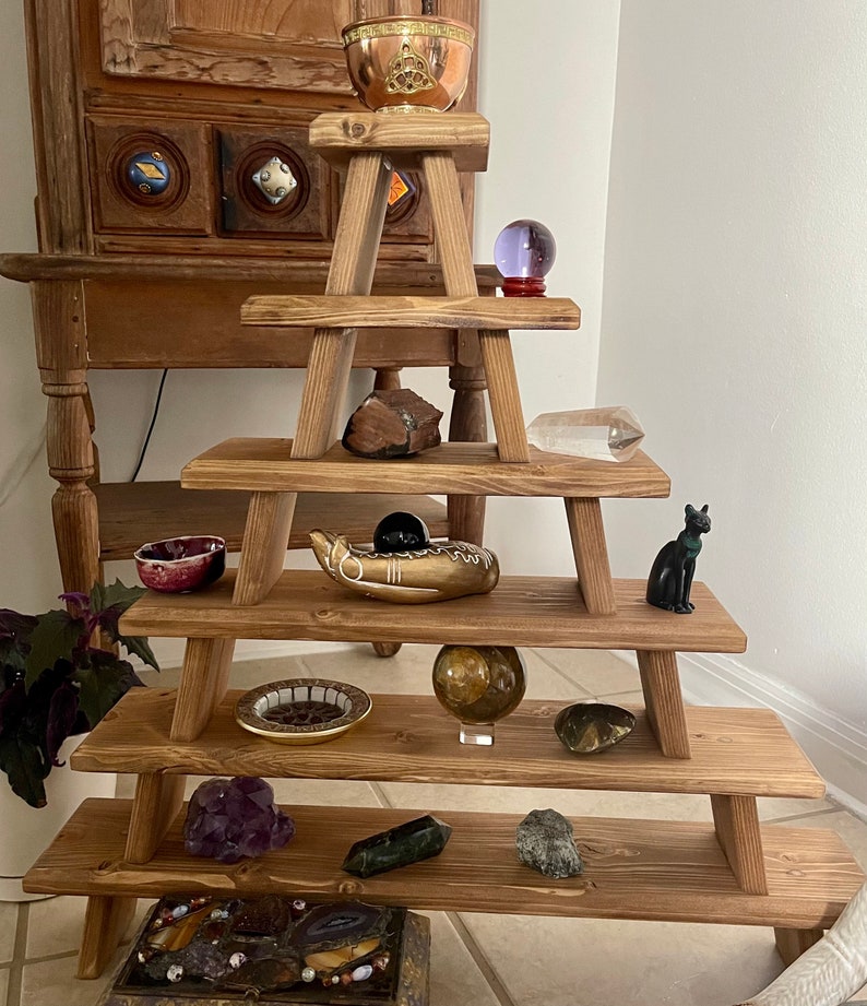 Temple Style Stacking Crystal Display, Home Decor