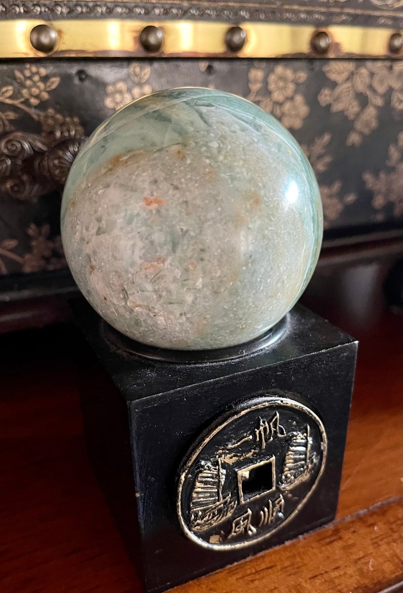Amazonite Sphere, 2 Inch Amazonite Sphere, Crystal Magic