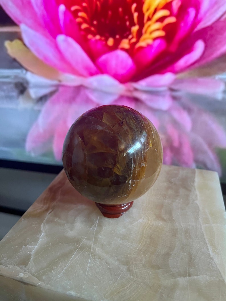 Stunning Yellow Fire Quartz, Hematoid Quartz, Crystal Magic