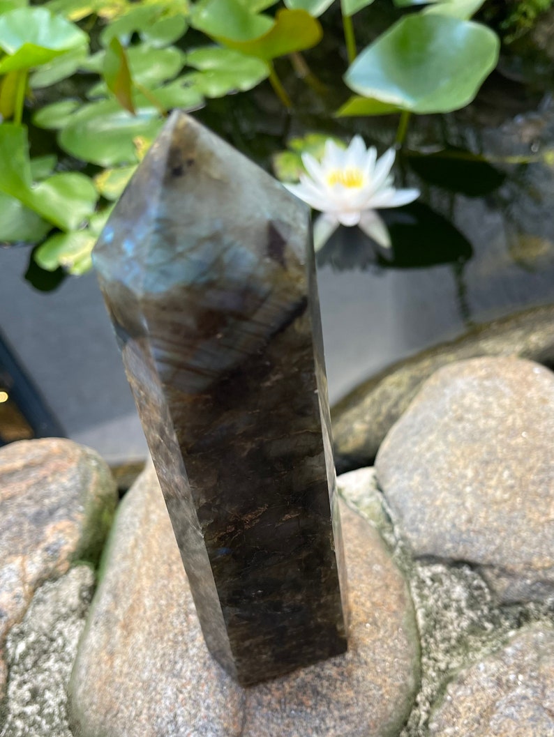 Tall With Gorgeous Flash, Tall Labradorite Tower, Crystal Magic