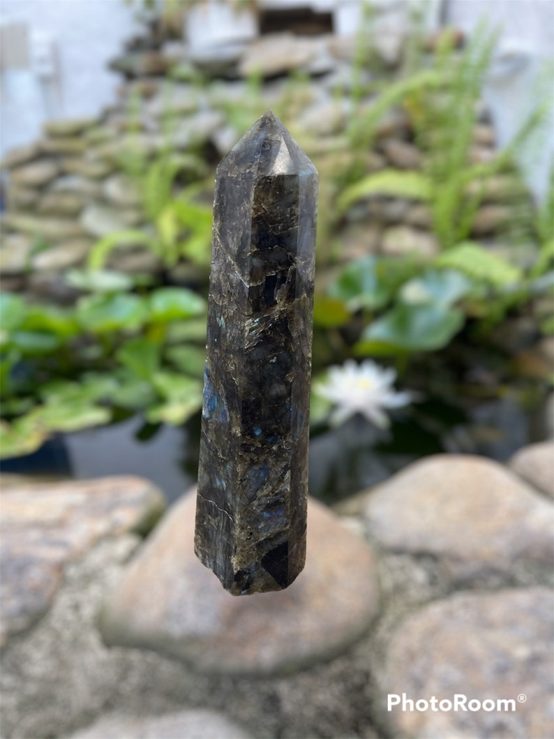 Tall With Gorgeous Flash, Tall Labradorite Tower, Crystal Magic