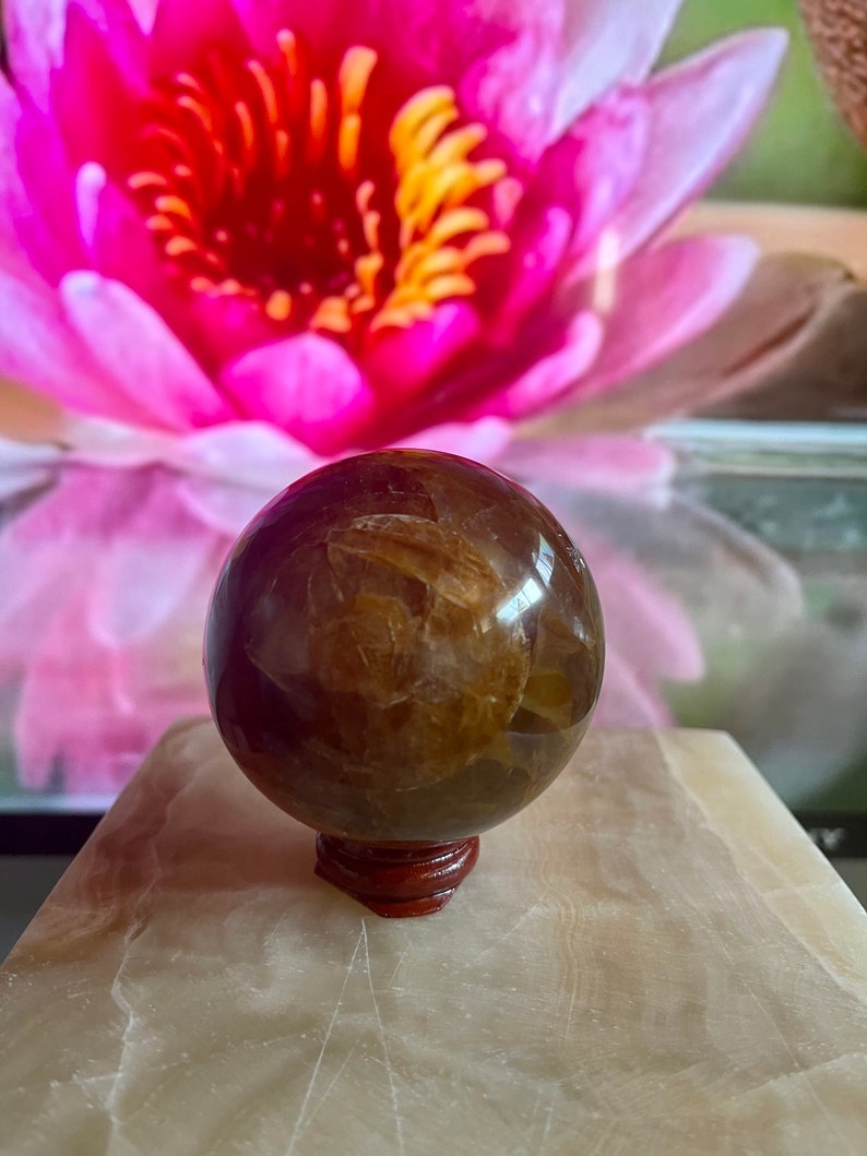 Stunning Yellow Fire Quartz, Hematoid Quartz, Crystal Magic