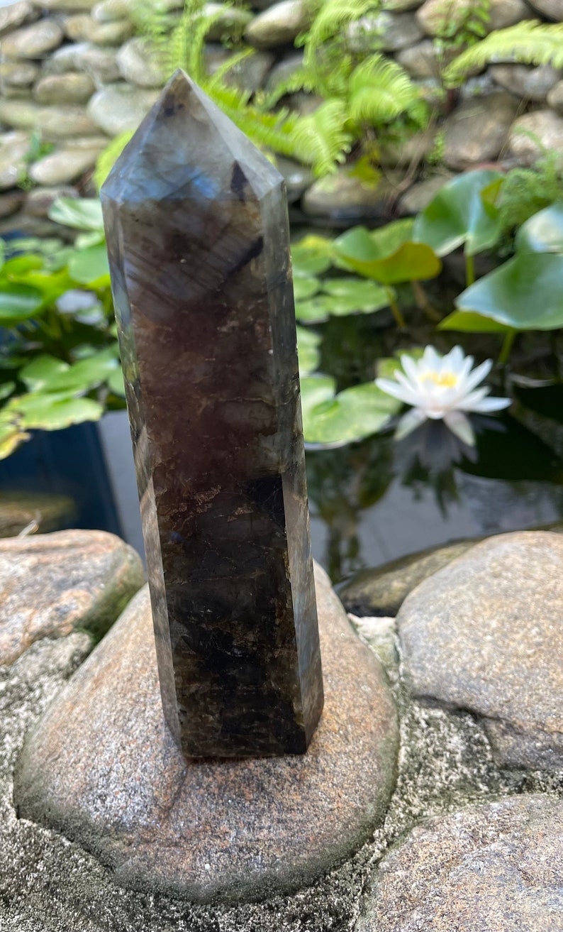 Tall With Gorgeous Flash, Tall Labradorite Tower, Crystal Magic