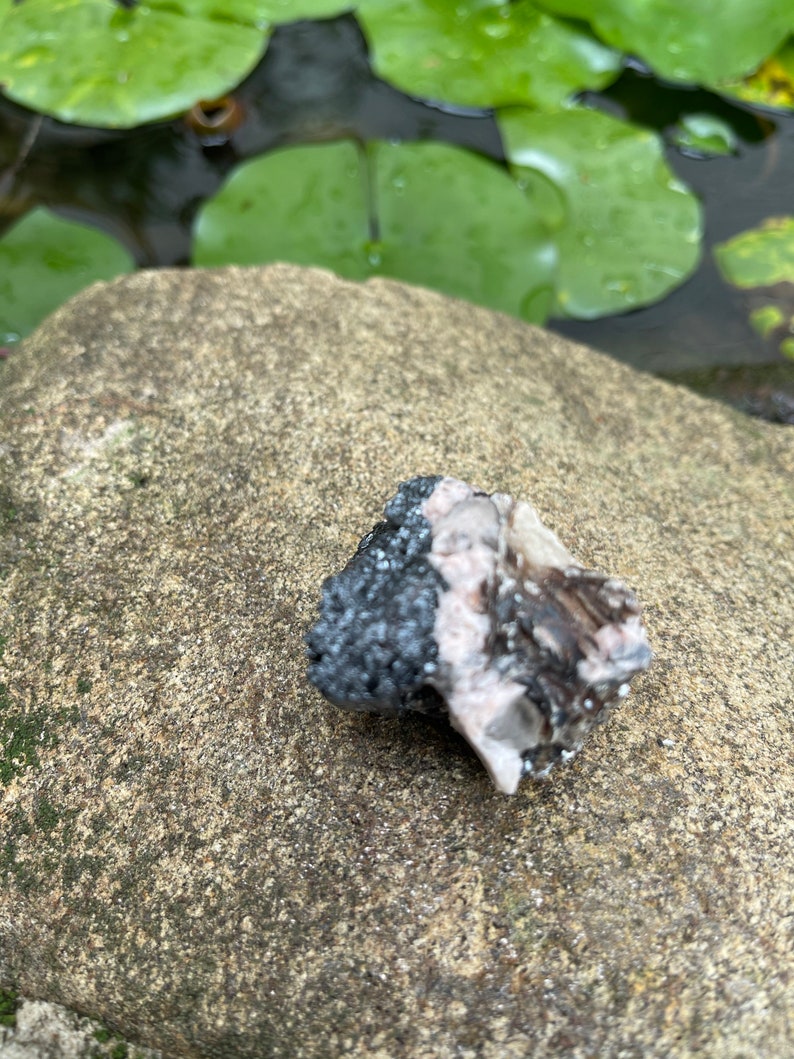 Rare Tourmaline in Matrix, Raw Tourmaline, Mica, Rose Quartz, Crystal Magic