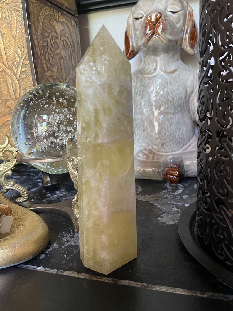 Tall Rainbow Citrine Tower, Crystal Magic