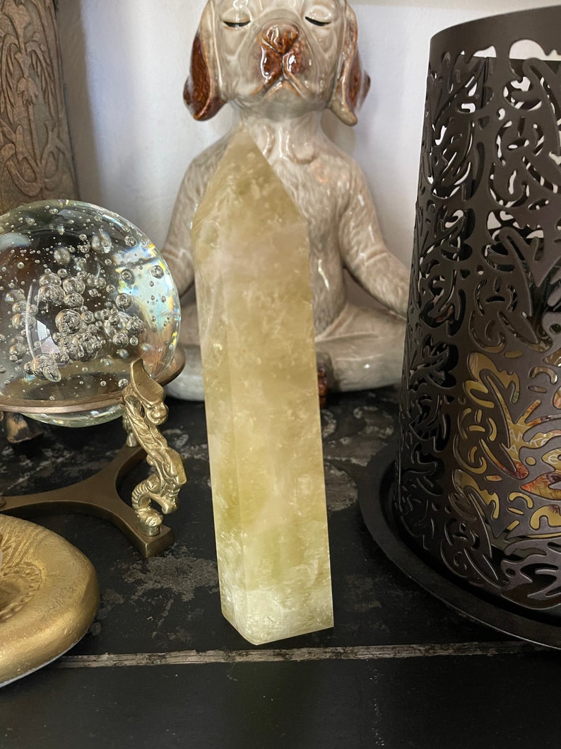 Tall Rainbow Citrine Tower, Crystal Magic