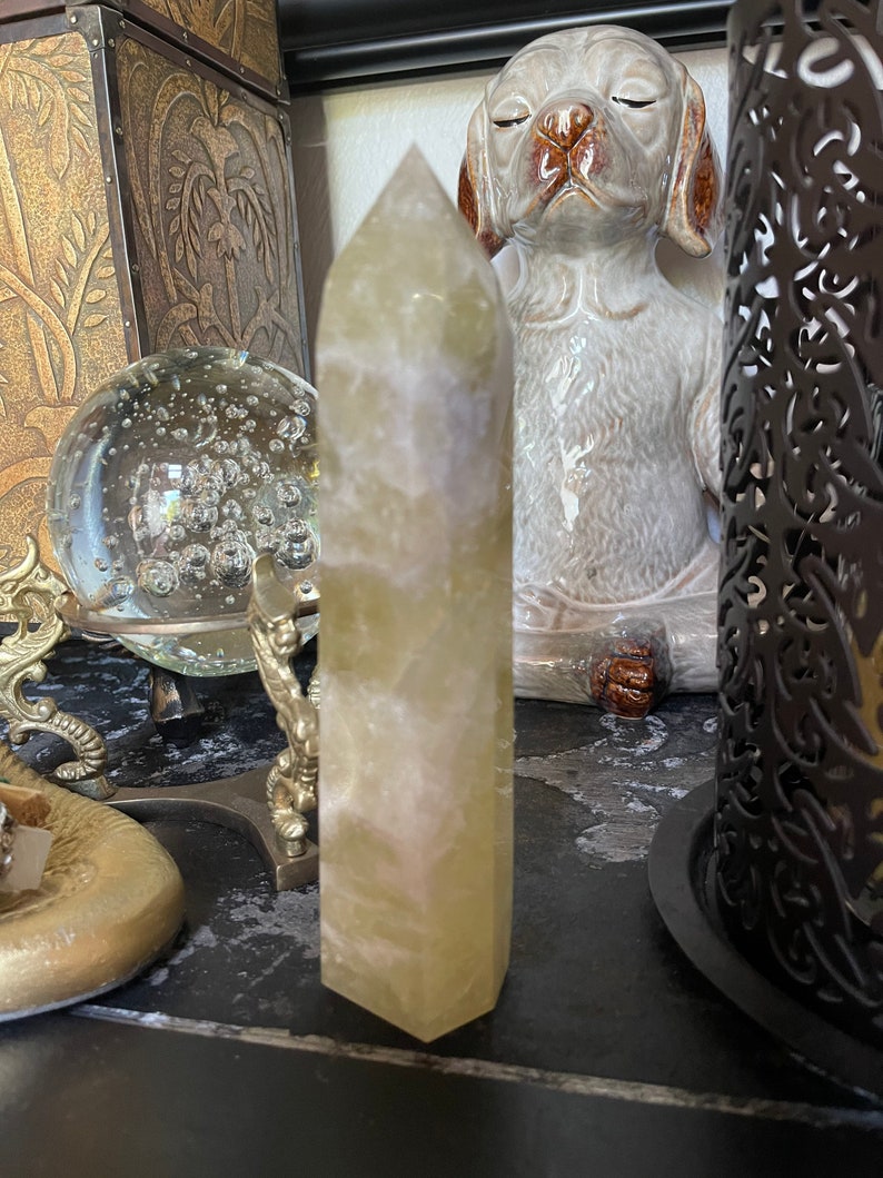 Tall Rainbow Citrine Tower, Crystal Magic