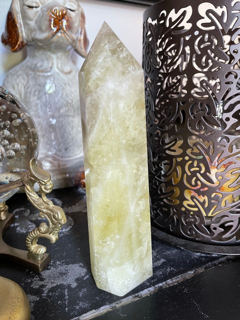 Tall Rainbow Citrine Tower, Crystal Magic