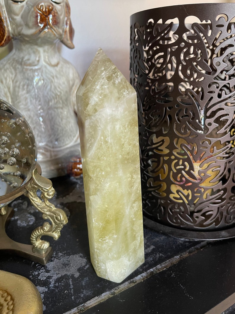 Tall Rainbow Citrine Tower, Crystal Magic