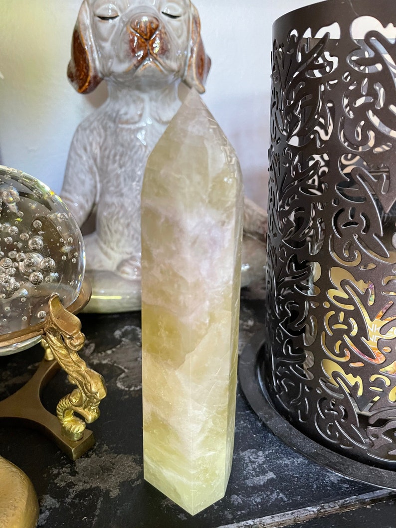 Tall Rainbow Citrine Tower, Crystal Magic
