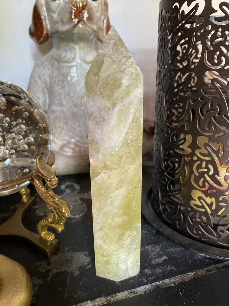 Tall Rainbow Citrine Tower, Crystal Magic