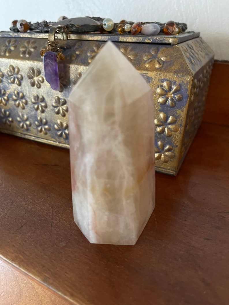 Beautifully Banded Rainbow Fluorite Tower, Crystal Magic