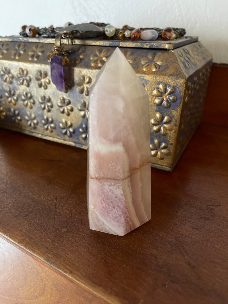Beautifully Banded Rainbow Fluorite Tower, Crystal Magic