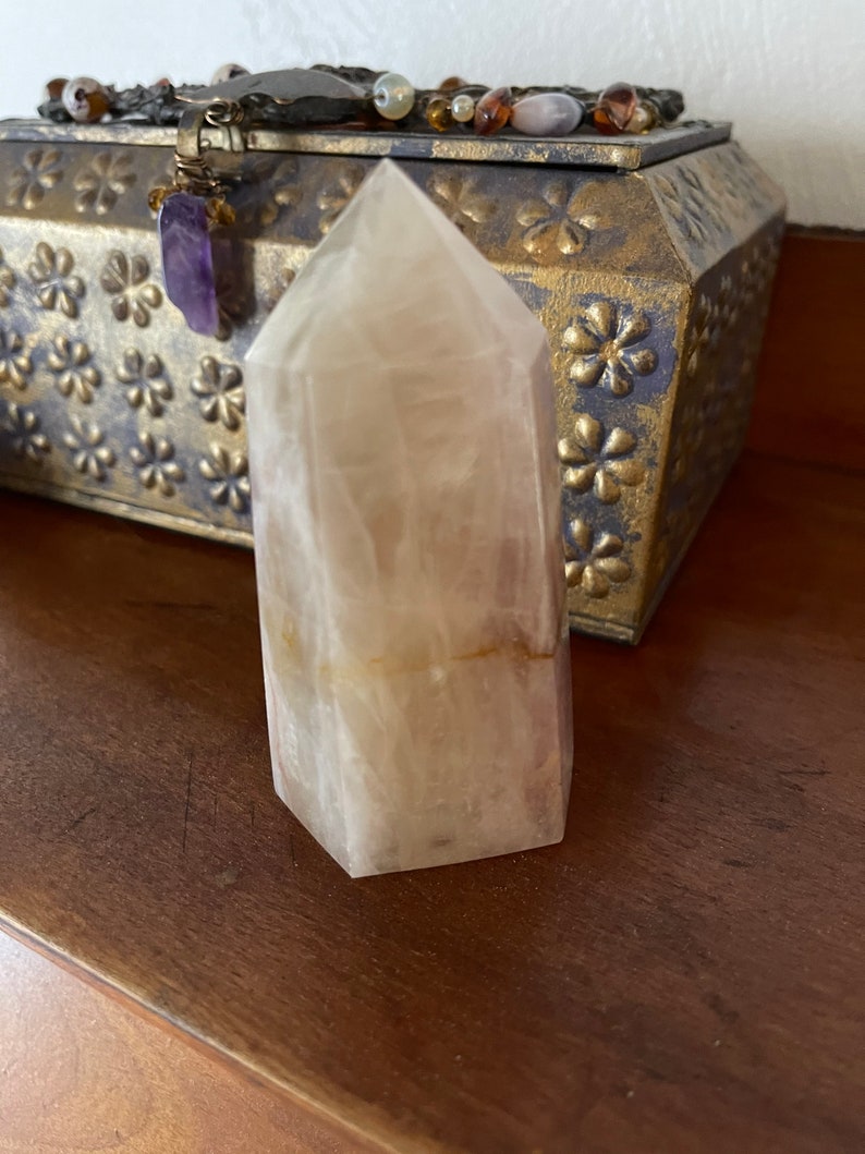 Beautifully Banded Rainbow Fluorite Tower, Crystal Magic