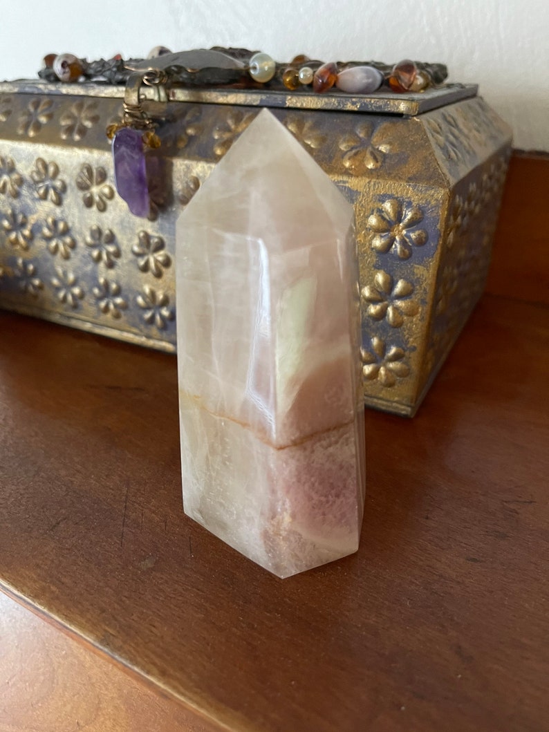 Beautifully Banded Rainbow Fluorite Tower, Crystal Magic